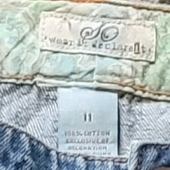 So Wear It Declare It Vintage Style Denim Shorts Size 11 - Picture 2 of 6